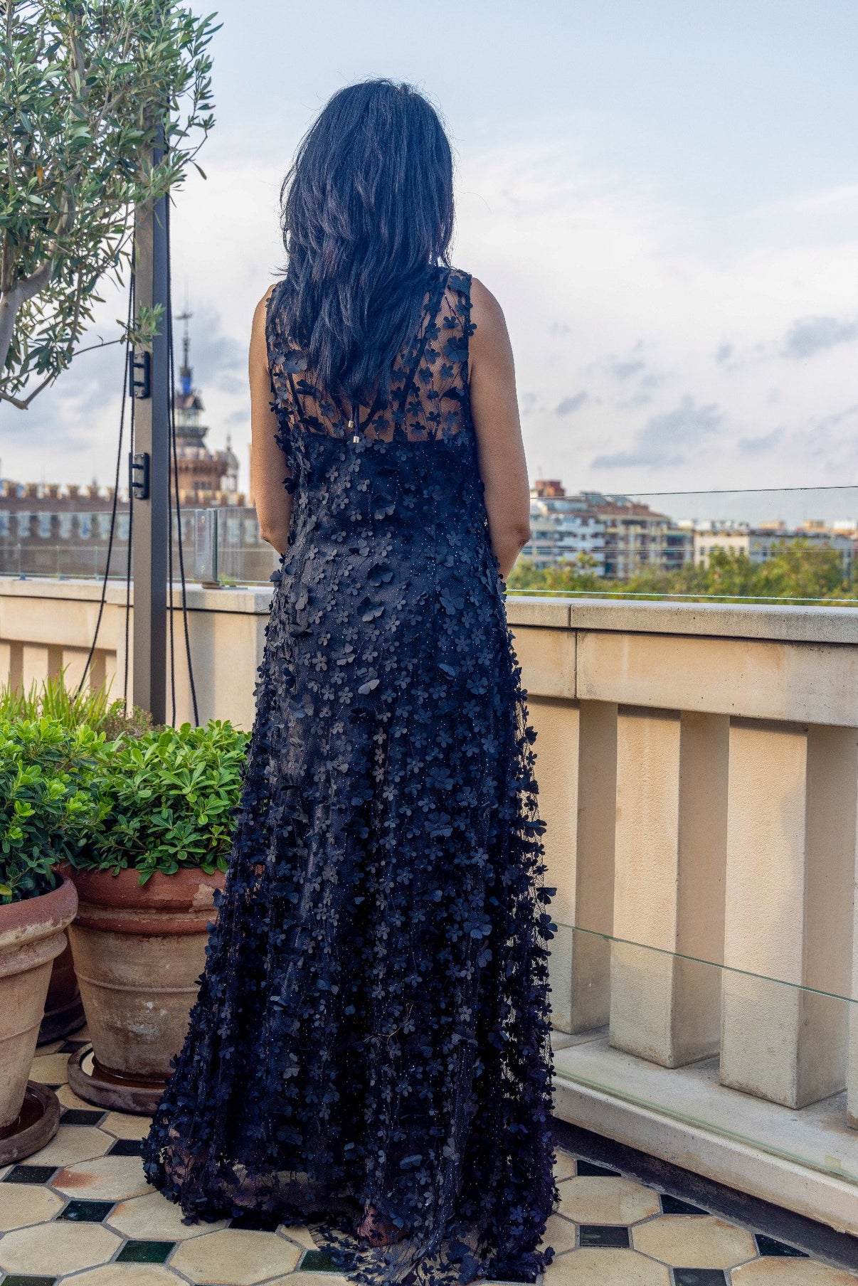 Daisy Noir Black Maxi Dress – Preema Aura – Preema Aura London